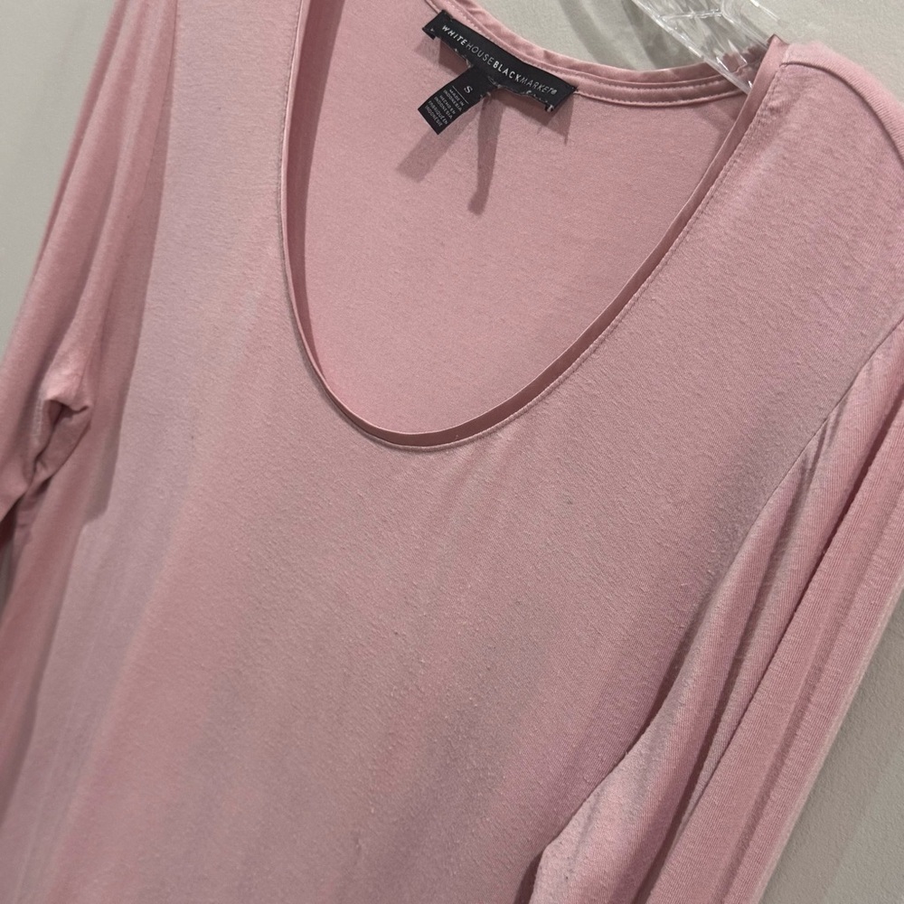 WHBM pink/ blush long sleeve top ❤️ - Picture 5 of 7